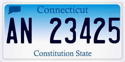 CT license plate AN23425