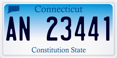 CT license plate AN23441