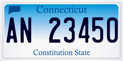 CT license plate AN23450