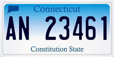 CT license plate AN23461