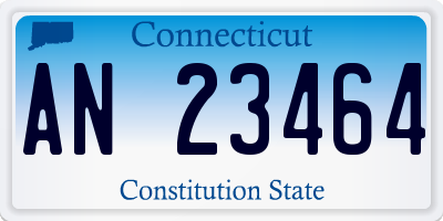 CT license plate AN23464
