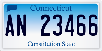 CT license plate AN23466