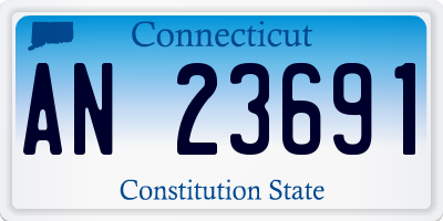 CT license plate AN23691