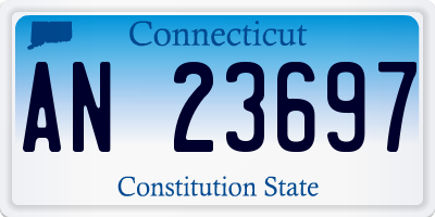 CT license plate AN23697