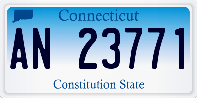 CT license plate AN23771