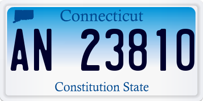 CT license plate AN23810