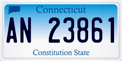 CT license plate AN23861