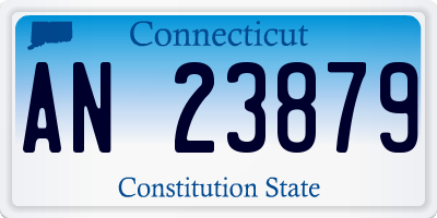 CT license plate AN23879
