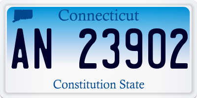 CT license plate AN23902