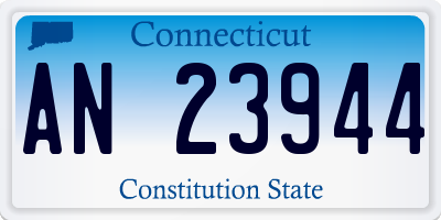 CT license plate AN23944