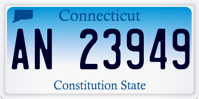 CT license plate AN23949