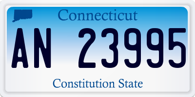 CT license plate AN23995