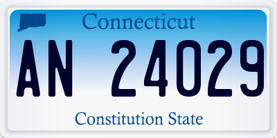 CT license plate AN24029