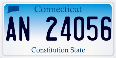 CT license plate AN24056