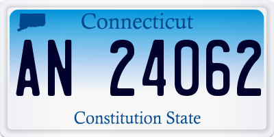 CT license plate AN24062