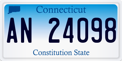 CT license plate AN24098