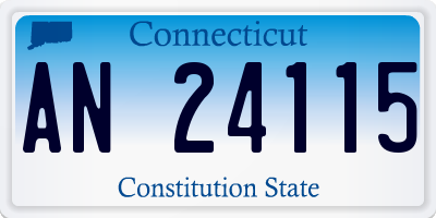 CT license plate AN24115