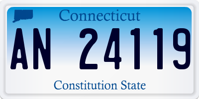 CT license plate AN24119