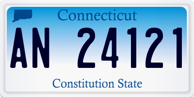 CT license plate AN24121