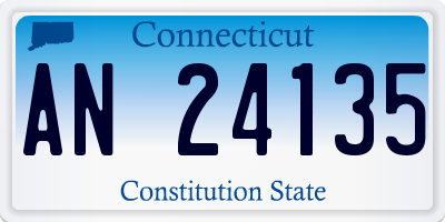 CT license plate AN24135