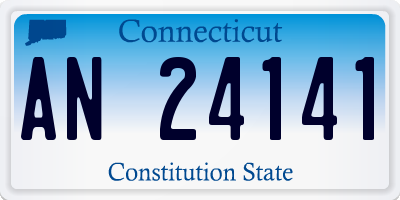 CT license plate AN24141