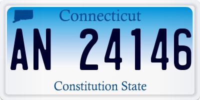 CT license plate AN24146