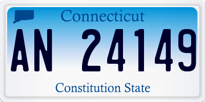 CT license plate AN24149