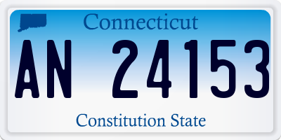 CT license plate AN24153