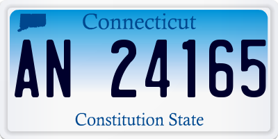 CT license plate AN24165