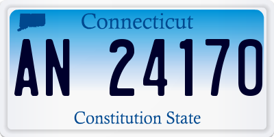 CT license plate AN24170