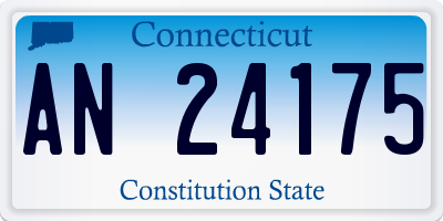 CT license plate AN24175
