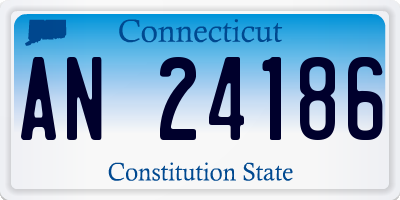 CT license plate AN24186