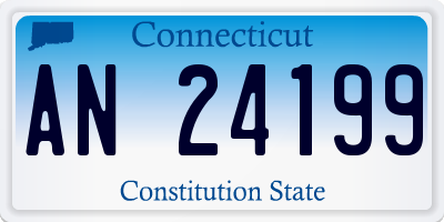 CT license plate AN24199