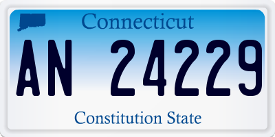 CT license plate AN24229