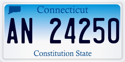CT license plate AN24250
