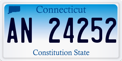 CT license plate AN24252