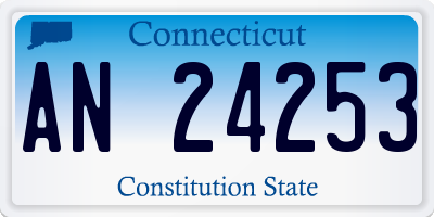 CT license plate AN24253