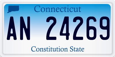 CT license plate AN24269
