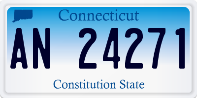 CT license plate AN24271