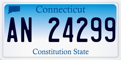 CT license plate AN24299