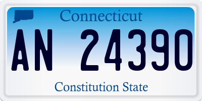 CT license plate AN24390