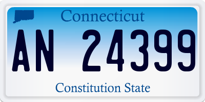 CT license plate AN24399
