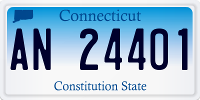 CT license plate AN24401