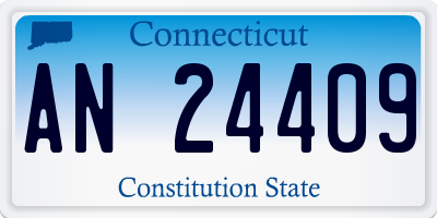 CT license plate AN24409