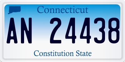 CT license plate AN24438