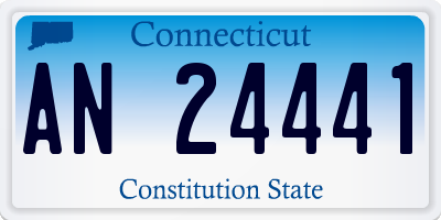 CT license plate AN24441
