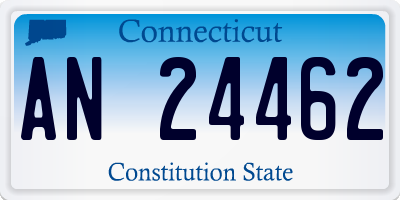 CT license plate AN24462