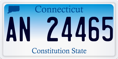 CT license plate AN24465