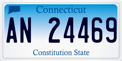 CT license plate AN24469