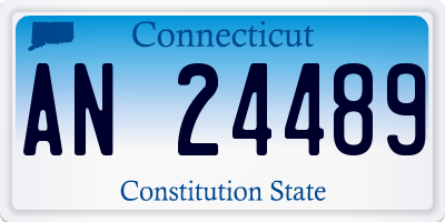 CT license plate AN24489